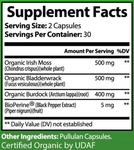 Organic Sea Moss Formula