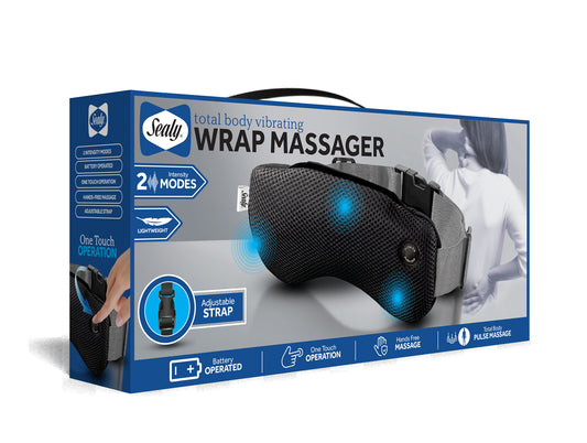 Sealy Body Wrap Power Multifunctional Massager with Adjustable Strap