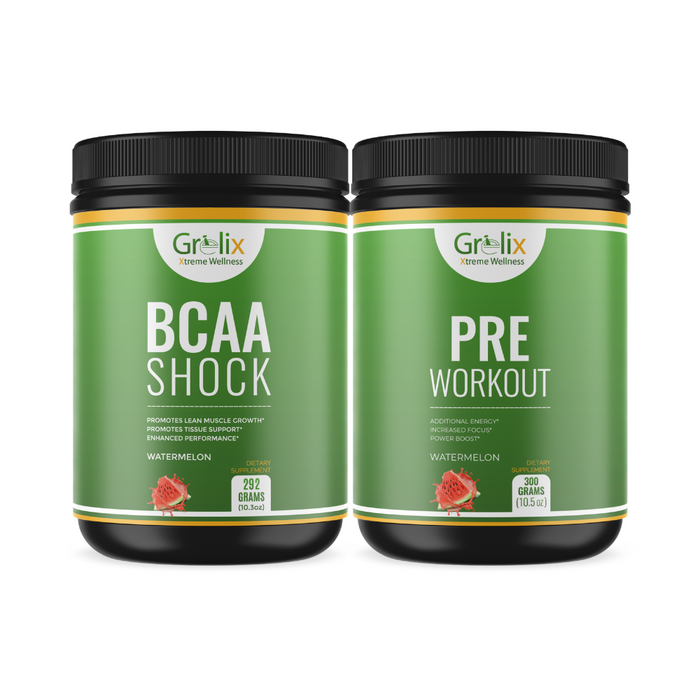 BCAA Shock Powder (Watermelon) + Nitric Shock Pre-Workout (Watermelon)